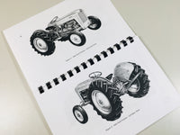 1953-1955 Ford NAA & Golden Jubilee Tractor Reprint Owner's Manual