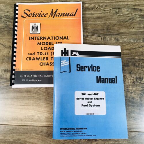 International 175B Crawler Tractor Loader Service Manual Set Repair Shop Book IH