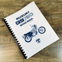 Suzuki GS750 Motorcycle Service Manual Repair Shop Technical Workshop GS750E