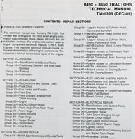 Service & Testing Manual Set For John Deere 8450 8650 Tractor Repair Shop Tech