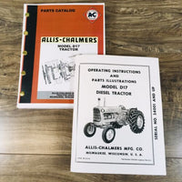 Allis Chalmers D-17 Tractor Parts Operators Manual Owners Book Set SN 24001-UP
