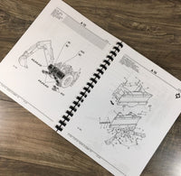 Parts Manual Set For John Deere 300 Backhoe Loader Tractor Catalog Book