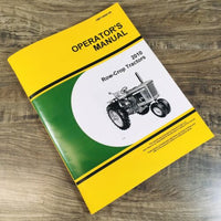 Operators Manual For John Deere 2010 Row-Crop Tractor Owners Book Maintenance JD