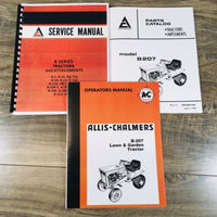 Allis Chalmers B207 Lawn Tractor Service Manual Parts Operators Owners Repair