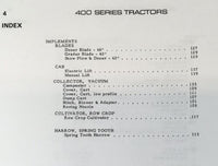 Allis Chalmers 400 Series 410M 410S 414S 416S 416H Lawn Tractor Parts Manual