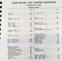 Case 900 Series Diesel & LP Gas AG Tractor Parts Manual Catalog Book Assembly