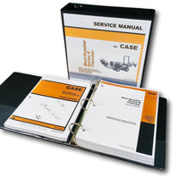 Case Maxi-Sneaker Series B Trencher Service Manual Parts Catalog Set Shop Repair