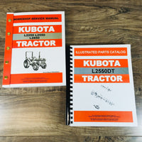 Kubota L2550DT Tractor Service Manual Parts Catalog Repair Shop Workshop Book KB