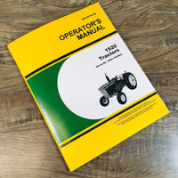 Operators Manual For John Deere 1520 Tractor Owners Book S/N 10001-932962 JD