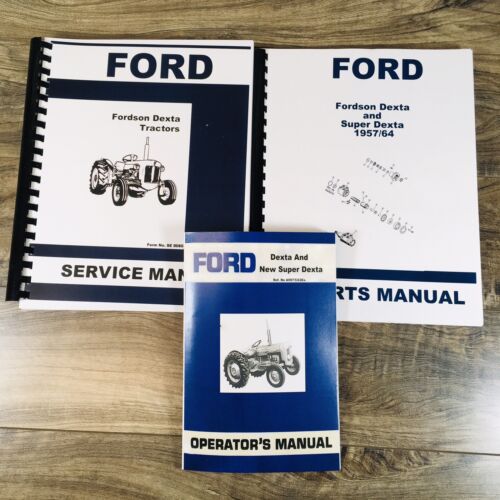 Fordson Dexta & Super Dexta Tractor Service Parts Operators Manual Owners Set