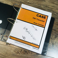Case 760 Trencher Service Manual Parts Catalog Operators Owners Repair Shop Set