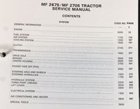 Massey Ferguson 2705 Tractor Service Parts Manual Repair Shop Set Workshop Book