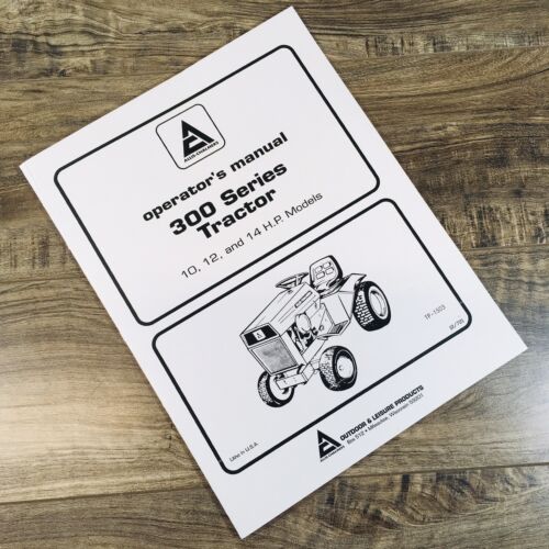 Allis Chalmers 310 310D 312 312D 312H 314 Garden Tractor Operators Manual Owners