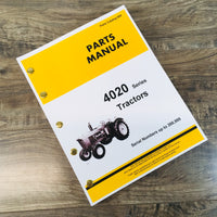 PARTS MANUAL FOR JOHN DEERE 4020 4000 TRACTOR CATALOG BOOK SN to 200,999