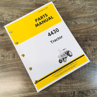 PARTS MANUAL FOR JOHN DEERE 4430 TRACTOR CATALOG ASSEMBLY EXPLODED VIEWS