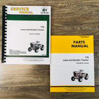 SERVICE PARTS MANUAL SET FOR JOHN DEERE 110 LAWN & GARDEN TRACTOR SN 250,001-UP
