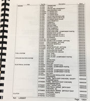 KUBOTA L2550DT TRACTOR PARTS ASSEMBLY MANUAL CATALOG EXPLODED VIEWS NUMBERS