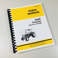 PARTS MANUAL FOR JOHN DEERE 2440 TRACTOR CATALOG ASSEMBLY EXPLODED VIEWS