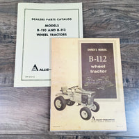 ALLIS CHALMERS B112 LAWN GARDEN TRACTOR PARTS OPERATORS OWNERS MANUAL MOWER