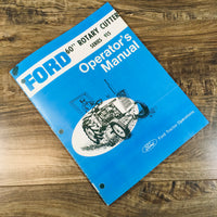 FORD 60" ROTARY CUTTER SERIES 915 OPERATORS OWNERS MANUAL