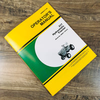 Operators Manual For John Deere 317 Hydrostatic Lawn Tractor SN 95001-156000 JD