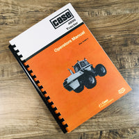 CASE 4890 TRACTOR OPERATORS OWNERS MANUAL Maintenance Book