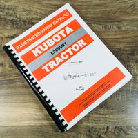 KUBOTA L2050DT TRACTOR PARTS ASSEMBLY MANUAL CATALOG EXPLODED VIEWS NUMBERS