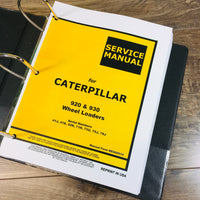 Service Manual for Caterpillar 920 930 Wheel Loaders Repair SN 41J 41K 62K 71H 73U