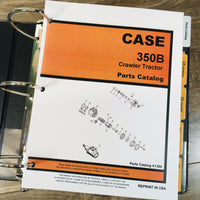 CASE 350B CRAWLER DOZER LOADER SERVICE MANUAL PARTS CATALOG REPAIR SHOP BOOK