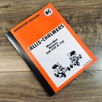 ALLIS CHALMERS MOW-BEE 526 532 732 LAWN MOWER RIDER OPERATORS OWNERS MANUAL