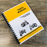PARTS MANUAL FOR JOHN DEERE G GN GW GH TRACTOR CATALOG ASSEMBLY EXPLODED VIEWS