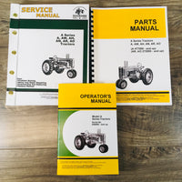 SERVICE MANUAL SET FOR JOHN D A AO AH AN AR AW TRACTOR PARTS OPERATOR OWNERS S/N 648000-UP