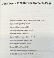 TECHNICAL SERVICE MANUAL PARTS CATALOG SET FOR JOHN DEERE 4230 TRACTOR