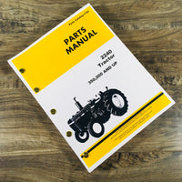 PARTS MANUAL FOR JOHN DEERE 2240 serial 350000 up TRACTOR CATALOG ASSEMBLY VIEWS