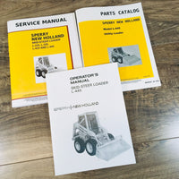 Sperry New Holland L-445 Skidsteer Loader Service Manual Parts Operators Set