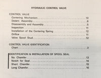 Bobcat Melroe Hydraulic Control Valve Service Manual Repair Shop Technical Book