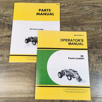 Parts Operators Manual Set For John Deere 36 Farm Loader Owners