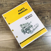 Parts Manual For John Deere 105 Series Combines Catalog Book Assembly