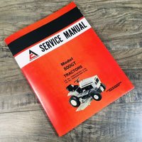 Allis Chalmers 808GT 810GT Garden Tractor Service Manual Repair Shop Technical