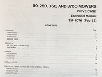 Service Parts Manual Set For John Deere 3700 Mower Repair Shop Book Catalog JD