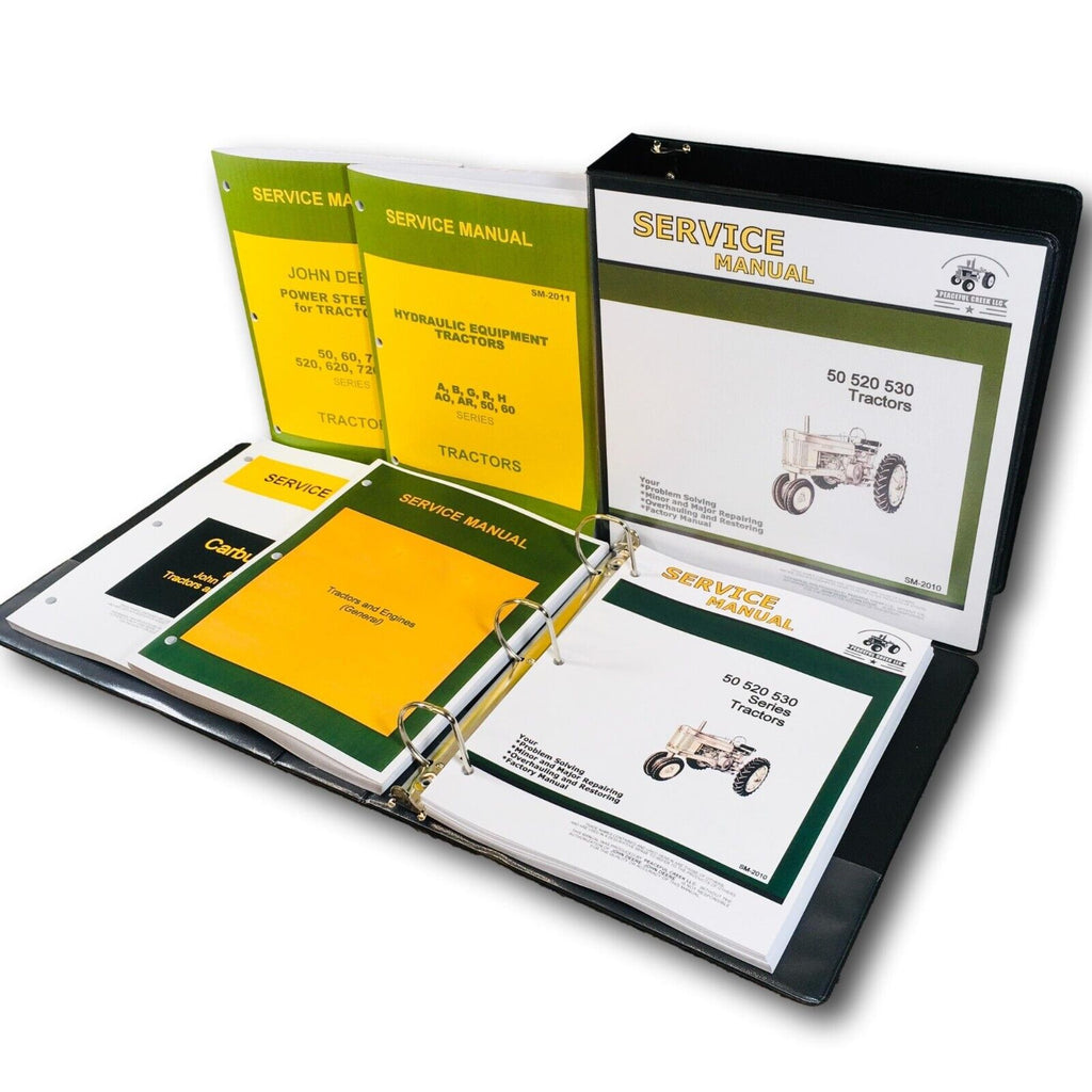 Service Manual Set For John Deere 50 Gas Tractor Repair Shop Workshop Book JD