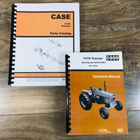 Case 1175 Tractor Operators Parts Manual Catalog Owners Set Serial No 8712001-Up