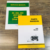 Service Parts Manual Set For John Deere 250 Mower Repair Shop Catalog Book JD