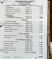 Case W10B Diesel Wheel Loader Service Manual Parts Catalog Operators Repair Set