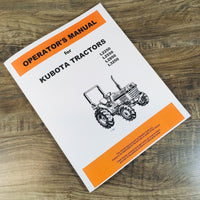 Kubota L2550GST L2850GST Tractor Operators Manual Owners Book Maintenance