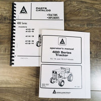 Allis Chalmers 410-3SP 410S 414S Lawn Tractor Parts Operators Manual Owners Book