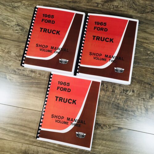 Ford 1965 Truck Service Repair Manual Shop Overhaul Complete 3 Volume Set