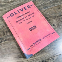 Oliver Super 77 Tractor AG & Industrial Operators Manual Owners Book Maintenance