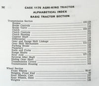 Case 1175 Tractor Operators Parts Manual Catalog Owners Set Serial No 8712001-Up