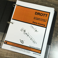 Drott Case 35D Crawler Excavator Service Manual Parts Catalog Set Shop Book
